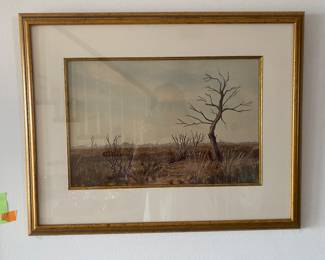 $150 - Ralph Richard Morrison watercolour, local artist, boat - 22 x29 - Swamp