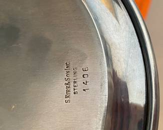 #25 - $150 Sterling 7 pieces shot glasses set & tray - 295 gr