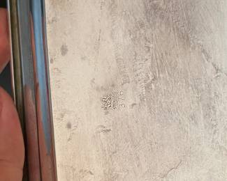 #20 - $90 - Sterling rectangular small tray, mono. 193gr. 