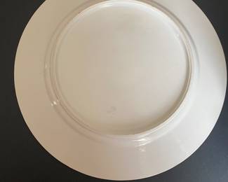 $240 set of 12 Lion Plates -cotes of arms - hand painted unsigned 