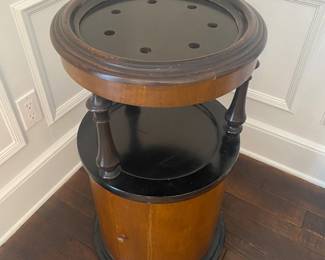 $325 - Antique smoking stand on casters 15x15x29