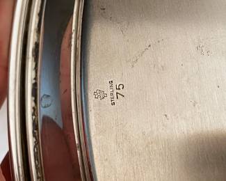#19 - $110 - Sterling oval small tray mono. 225gr. 