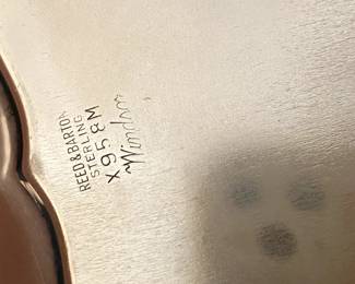 #58B - $300 - Shell srving dish sterling 