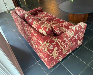 $250 Each Two loveseat Monkey upholstery 57Wx26Dx27H