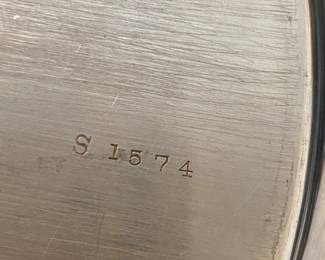 #6- $2,100 - Set of 7 sterling plates / chargers with floral rim 