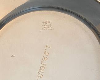 #8 - $350 -  Set of 6 sterling B&B small plates - 621 gr. 