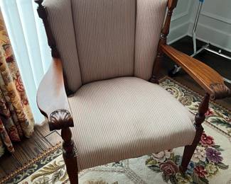 $150  - Armchair Shell carved arms 