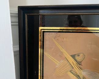 $450 Audubon-Plate 368 Egret with fish in mouth 37x24