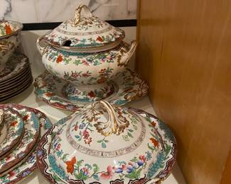 $1,450 English Iron Stone Chip China 66 pieces