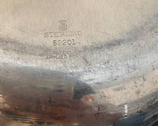 #2 - $238 - Sterling bowl floral rim 412 gr