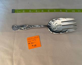 #50 - $68 Sterling serving fork 98 gr. 