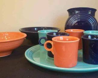 Fiestaware Cobalt Millennium II Vase Bowls Serving Plate Coffee Mugs
