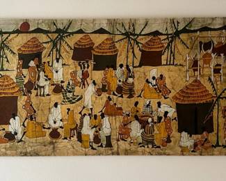 Batik Art Wall Hanging Signed