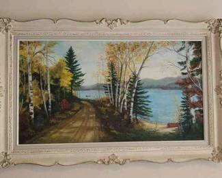 Laura Bafforn Outdoor Canoe Painting