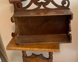 Small Table And Decorative Wall Shelves