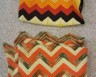 2 Handmade Crochet Blankets