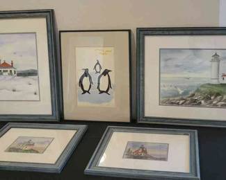 Esther Henry Framed Watercolors More