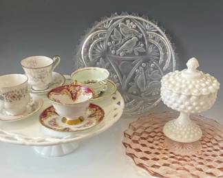 Tea Time With Paragon Shelley Teacups  Saucers And Vintage CakeDessert Plates