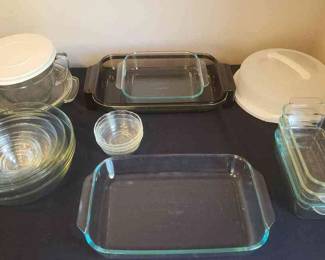 Glass Pyrex Dishes And More