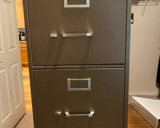 Anderson Hickey Co Two Drawer Metal Filing Cabinet