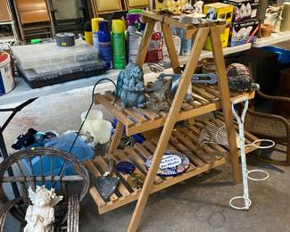 Plant rack, plant stand, gardener, outdoor decorations