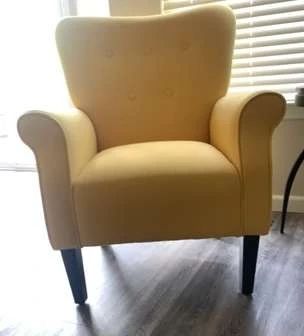 Modern Yellow Accent Chair