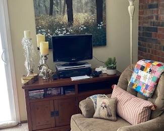 TV cabinet, floor lamp recliner,