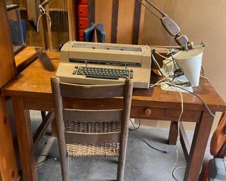 Vintage IBM Selectric, Oak Desk