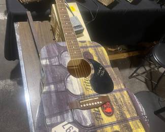 Signed Tito's guitar