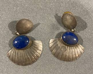 Sterling with lapis