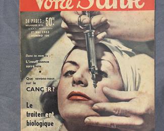 French health magazines (large lot, all with entertaining cover photos)