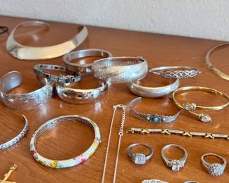 Lots of lovely bracelets including this amazing full enameled butterfly design by Belle Etoile Wonderful condition!