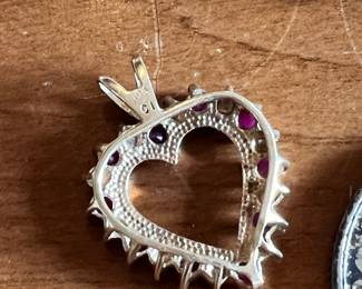 10k heart with rubies?