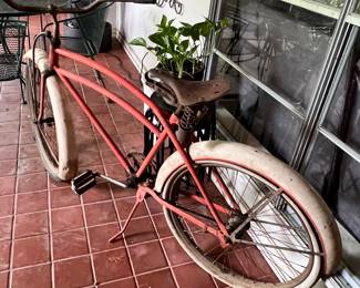 Very old bicycle we found hanging upside down in the shed!!! 
Badge says “???? flyer” many more pictures later on!