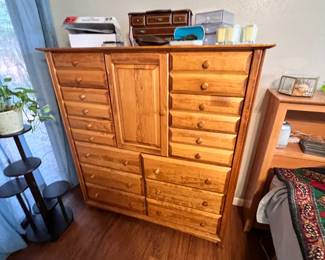 Especially this absolutely wonderful and well made real-wood 12 drawer w/ center cabinet chest.  This piece is a gem!