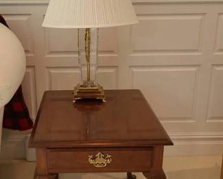 2 End Tables And Lamps