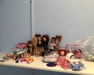 Bratz, Polly Pocket, Madeline Dolls