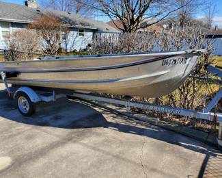 14 FOOT SEA NYMPH BOAT AND TRAILER PACKAGE INCLUDES BOAT, TRAILER, MERCURY 9.9hp 4 STROKE MOTOR WITH STAND, BOAT COVER, MOTOR LOCK, OAR, TWO SEATS, NEW GAS TANK, SEVERAL ANCHORS AND EXTRA TIRE FOR TRAILER.  ALL YOU NEED TO HIT THE WATER THIS SUMMER!  $2995 OR BEST OFFER. SEE NEXT