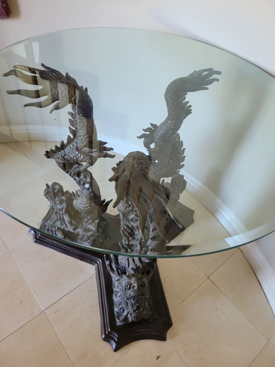 Jules Moigniez bronze sculpture table from the 1800s 