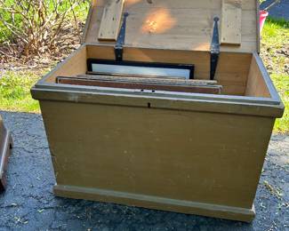 19th Century English Pine Blanket Chest