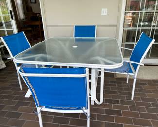 Patio table/ 4 chairs - can be purchased separately 
