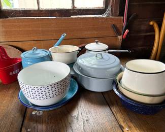Vintage enamelware