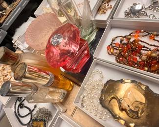 Jewelry, and perfume bottles'