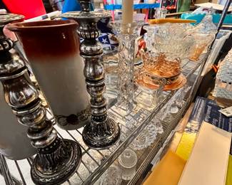 Candle sticks, Pottery
