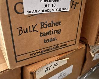 Boxes of 10 amp blade fuses