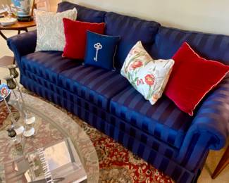 Ethan Allen sofa, decorative pillows