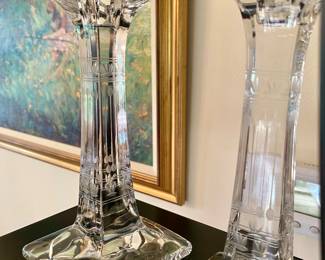 Crystal candlesticks
