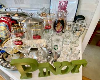 Barware, Stella Artois  glasses and Andeker