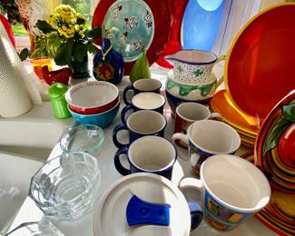 Mugs and prep bowls 