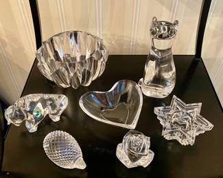 Stemware, Steuben and Waterford